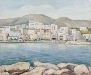 NAZZARO Francesco 1921-2009,Case a Sant'Angelo di Ischia,1984,Babuino IT 2023-01-19