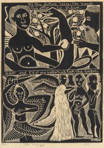 Ndevasia MUAFANGEJO John 1943-1987,As The Serpent Leers, Eve Hands,1973,Strauss Co. ZA 2023-11-27