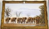 NDEVENI N.N,A herd of African elephants,Bonhams GB 2011-11-02
