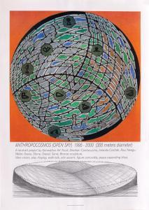 NEAGU Paul 1938-2004,Exhibition Poster for "Anthropocosmos (Open Sky),Artmark RO 2019-05-23