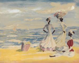 NEAL Frank 1915-1955,Three Women by the Sea,1944,Swann Galleries US 2015-04-02