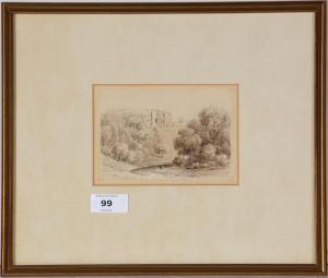 NEALE John Preston 1771-1847,Brancepeth Castle, Co. Durham,Anderson & Garland GB 2020-09-04