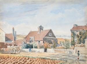NEALE John Preston,View of a coastal village with a cart and horse ou,Woolley & Wallis 2023-03-08