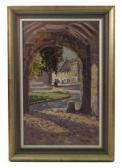NEALE John Preston,View through stone arch of figures and buildings,Serrell Philip 2016-05-05