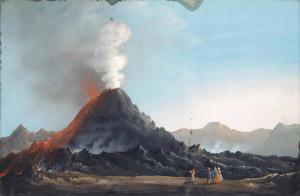 NEAPOLITAN SCHOOL,Travellers on the grand tour at a Neapolitan Volcano,Christie's GB 2014-01-29