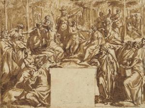 NEBBIA Cesare 1536-1614,Minerva visiting Apollo and the Muses on Parnassus,Christie's GB 2013-07-02