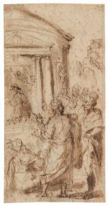 NEBBIA Cesare 1536-1614,The Angel appearing to Zacharias in the temple,Palais Dorotheum 2021-04-22