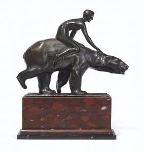 NEBEL Berthold 1889-1964,Girl riding a bear,Christie's GB 2019-06-12