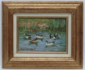 NEBESSIKHINE Sergeï 1964,Ducks on the lake,Dickins GB 2017-06-09