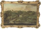 NEBOT Balthasar 1700-1770,A view on the River Skell at Studley Royal, Yorksh,Christie's 2005-06-16