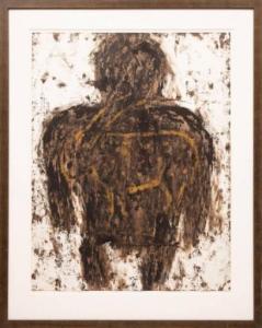 NEDJAR Michel 1947,Untitled: Abstract Brown and Black Figure,2000,Neal Auction Company US 2022-03-09