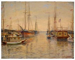 NEEDHAM JAMES BOLIVAR,A Morning with the Yachts & Houseboats,1896,Swann Galleries 2009-02-17