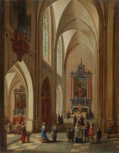 NEEFFS PEETER 1620-1675,Church Interior,Lempertz DE 2020-05-30