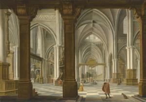NEEFFS Pieter 1578-1661,Interior of a Gothic church,Christie's GB 2018-12-06