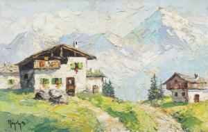 NEGELY Rudolf 1883-1950,Alpine Landscape,Artmark RO 2024-04-15