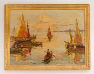 NEGELY Rudolf 1883-1950,Venetian Boat Scene,Rachel Davis US 2024-03-23