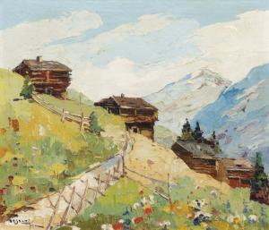 NEGELY Rudolf 1883-1950,View from the Alps,1935,Artmark RO 2024-04-15