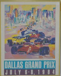 NEIMAN LeRoy 1921-2012,Dallas Grand Prix Poster,1984,Hood Bill & Sons US 2018-07-24
