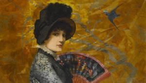 NEL DUMOUCHEL Jules 1800-1900,An elegant lady in a Japanese interior,1888,Bonhams GB 2016-05-04
