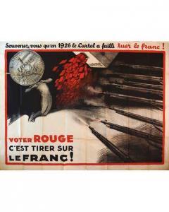 NELIGNE T,Voter Rouge c'est tirer sur le Franc,1936,Millon & Associés FR 2020-02-26