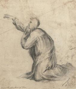 Nelli Suor Plautilla 1524-1588,A kneeling saint in nun's robes,Christie's GB 2009-07-09