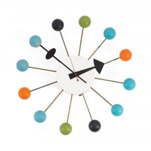 NELSON George 1908-1986,a multi-coloured 'Ball' clock,Bukowskis SE 2022-09-09