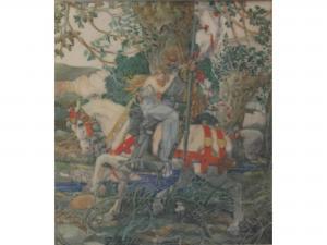 NELSON Harold E.H. 1871-1948,UNDINE AND THE KNIGHT,1922,Lawrences GB 2017-10-13
