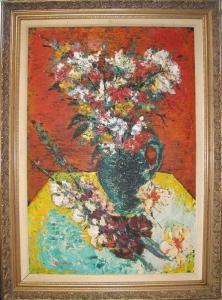NEMEROV David 1900,Still Life with Vase of Flowers,Ro Gallery US 2014-10-23