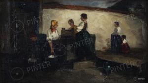 NEMETH Gyula Gyertyanyi 1892-1946,Women at the Well,1923,Pinter HU 2024-01-28