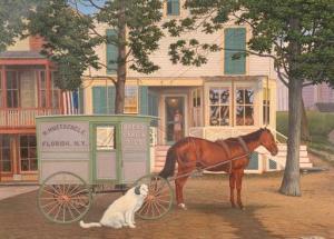 NEMETHY Albert SZATMAR,Florida, New York Village Street Scene Featuring t,Burchard 2020-11-15