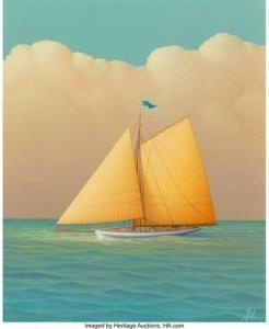 NEMETHY George 1952,Orange Sails,Heritage US 2021-10-07