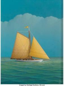 NEMETHY George 1952,Orange Sails, Under Blue Skies,Heritage US 2021-10-07