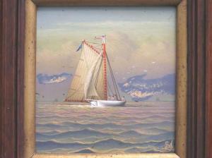 NEMETHY George 1952,SAILING SLOOP ON THE HUDSON,William J. Jenack US 2018-04-15