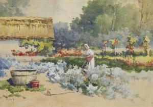 NEOGRADY Laszlo 1896-1962,Femme au jardin,Ader FR 2014-05-14