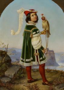 NERENZ Wilhelm 1804-1871,The Young Hawk Bearer,Van Ham DE 2021-11-18