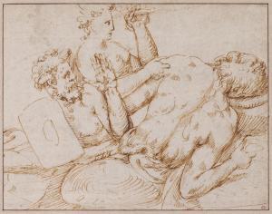 NERONI Bartolomeo il Riccio 1500-1571,Two Male Figures and a Female Figure,Sotheby's GB 2022-11-10