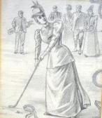 NESBETT,Lady Golfer,Shapes Auctioneers & Valuers GB 2012-03-03