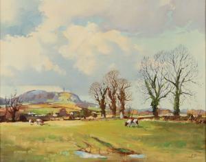 NESBITT Leslie 1923,COWS GRAZING, COUNTY DOWN,Ross's Auctioneers and values IE 2024-01-24