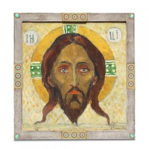 NESTEROV Mikhail Vasilievich 1862-1942,Icon of the Saviour,1910-1920,Bonhams GB 2020-11-25