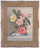 NESTOR Ray 1888-1989,Still life roses,Burstow and Hewett GB 2017-02-01