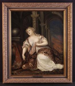 NETSHER Casper 1639-1687,A lady dressed in finery,Wilkinson's Auctioneers GB 2017-02-26