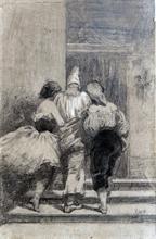 NETTI Francesco 1832-1894,Dopo il veglione,Vincent Casa d'Aste IT 2018-04-14