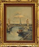 NETTI 1900-1900,View of the Seine and the Eiffel Tower,Rosebery's GB 2014-04-12