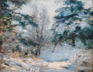 NETTLETON Walter 1861-1936,Winter Landscape,Hindman US 2018-04-20
