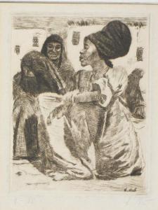 NEU Ludwig 1897-1980,Drei hockende afrikanische Frauen,Mette DE 2009-02-25