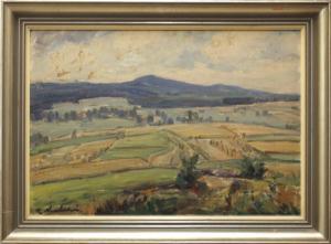 NEUBERTOVá Maryša 1899-1976,Česká krajina o žních,Antikvity Art Aukce CZ 2008-11-09