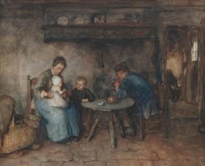 NEUHUYS Albertus Johan 1844-1914,The family at the table,Bonhams GB 2021-10-14