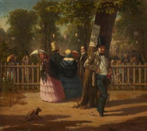 NEUMANN Arnold 1836-1920,Scene on the Sidelines of a Park Concert,Lempertz DE 2023-04-22