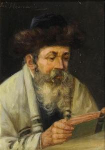 NEUMANN Joseph 1800-1900,La lecture du rabbin,Saint Germain en Laye encheres-F. Laurent 2016-11-27