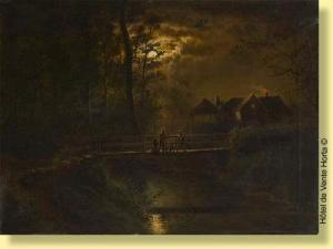 NEUMANS P.J,Paysage au clair de lune,1875,Horta BE 2007-12-03